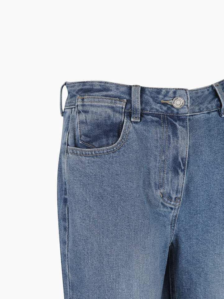 TROUSERS - sisley k jeans flare & bootcuts - Blue | Sisley K image number 4